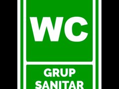 Indicator verde pentru wc grup sanitar